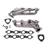 Fits 1999-2013 GM Truck/Suv 6.0L 1-3/4 Shorty Exhaust Headers-Silver-40060 for 1999-2013 Chevy ceramic coated polished