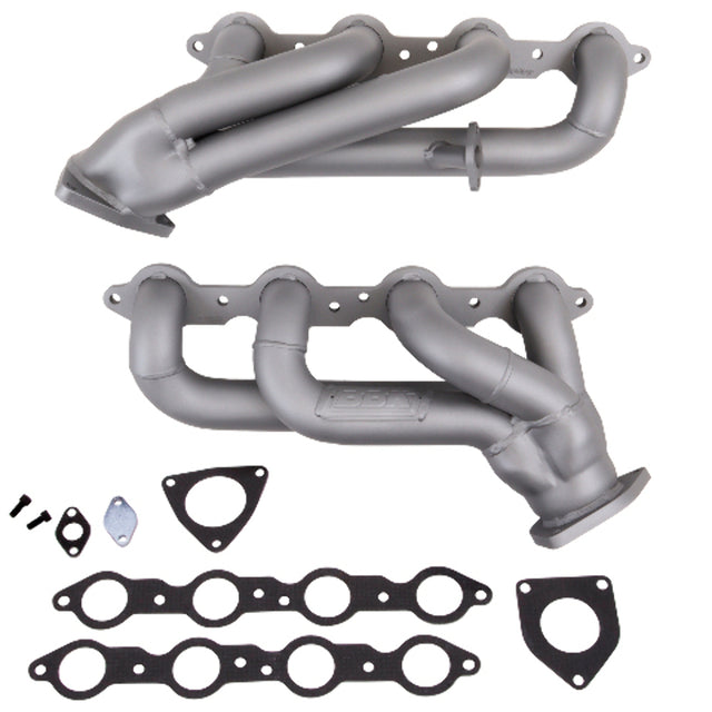 Fits 1999-2013 GM Truck/Suv 6.0L 1-3/4 Shorty Exhaust Headers-Titanium-4006 for 1999-2013 Chevy ceramic coated polished