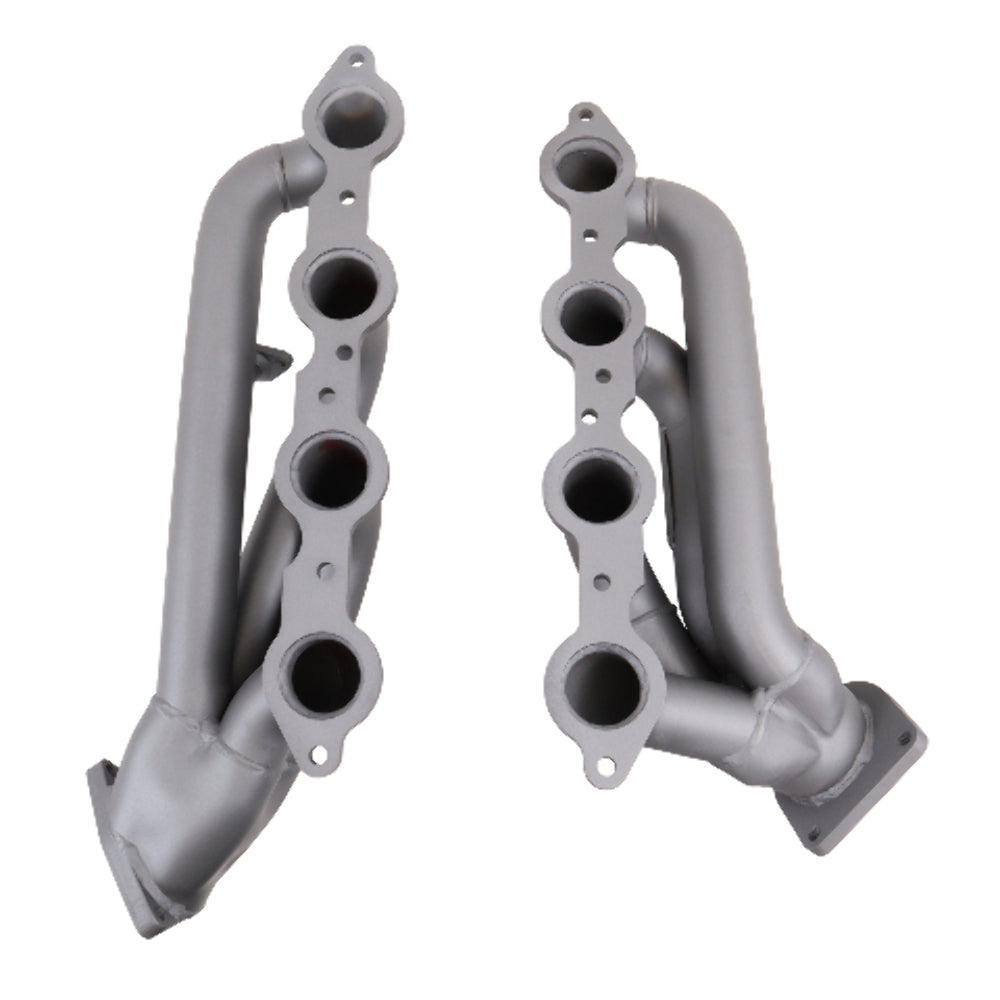 Fits 1999-2013 GM Truck/Suv 6.0L 1-3/4 Shorty Exhaust Headers-Titanium-4006 for 1999-2013 Chevy ceramic coated polished