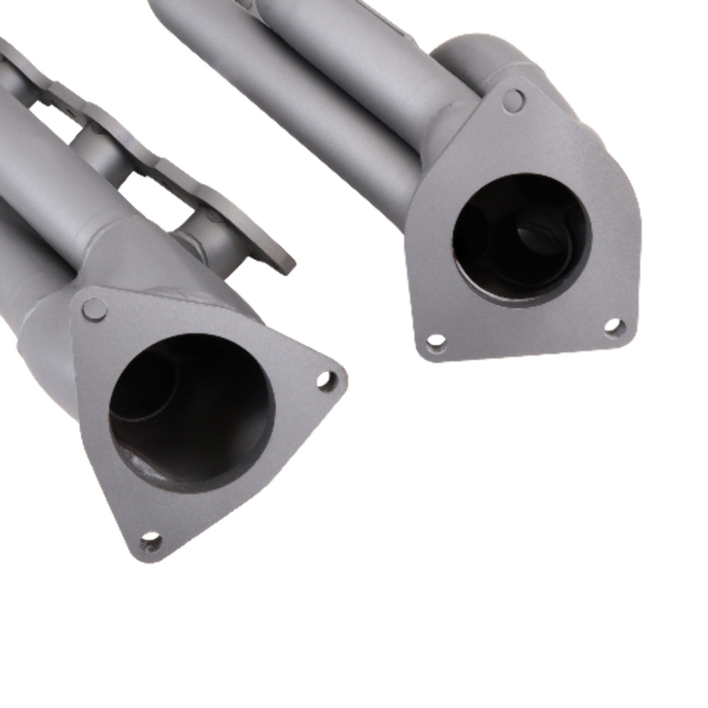 Fits 1999-2013 GM Truck/Suv 6.0L 1-3/4 Shorty Exhaust Headers-Titanium-4006 for 1999-2013 Chevy ceramic coated polished