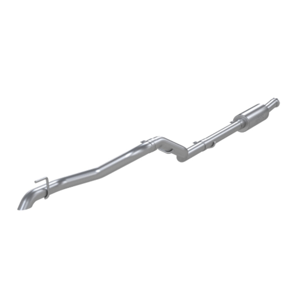 MBRP cat-back exhaust system fits Jeep Gladiator single rear exit aluminized steel S5537AL 2.5 inch inlet/outlet