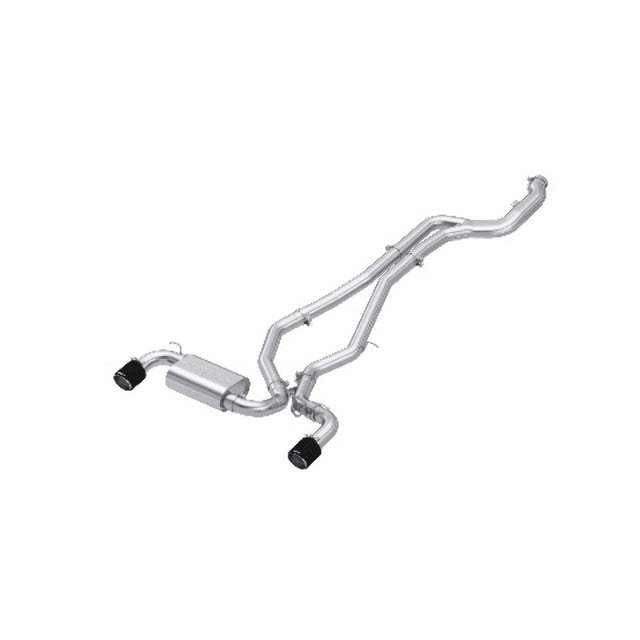 MBRP cat-back exhaust system dual rear exit Armor Pro Series T304 stainless steel carbon fiber tip S43003CF