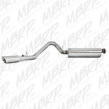 MBRP cat-back exhaust system fits 2000-2002 Jeep single side exit Armor Plus Series T409 stainless steel S5500409 2 inch inlet/outlet