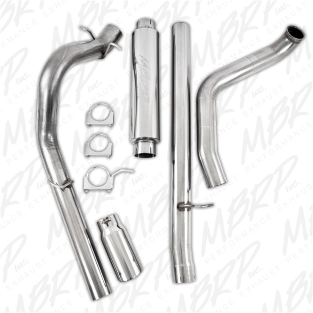 MBRP turbo-back exhaust system fits 2000-2003 Ford single side exit Armor Plus Series T409 stainless steel S6204409 4 inch inlet/outlet