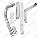 MBRP turbo-back exhaust system fits 2000-2003 Ford single side exit Armor Plus Series T409 stainless steel S6204409 4 inch inlet/outlet