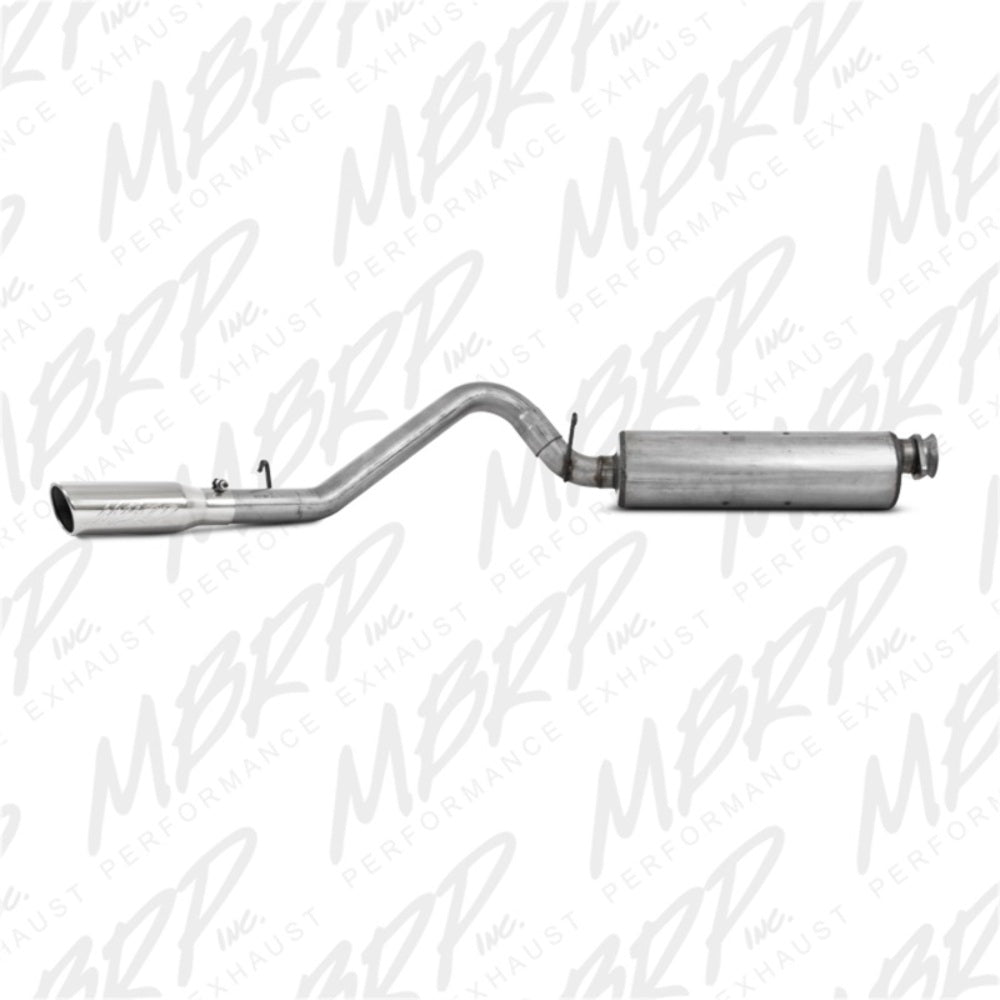 MBRP cat-back exhaust system fits 2000-2004 Jeep single side exit aluminized steel S5500AL 2 inch inlet/outlet