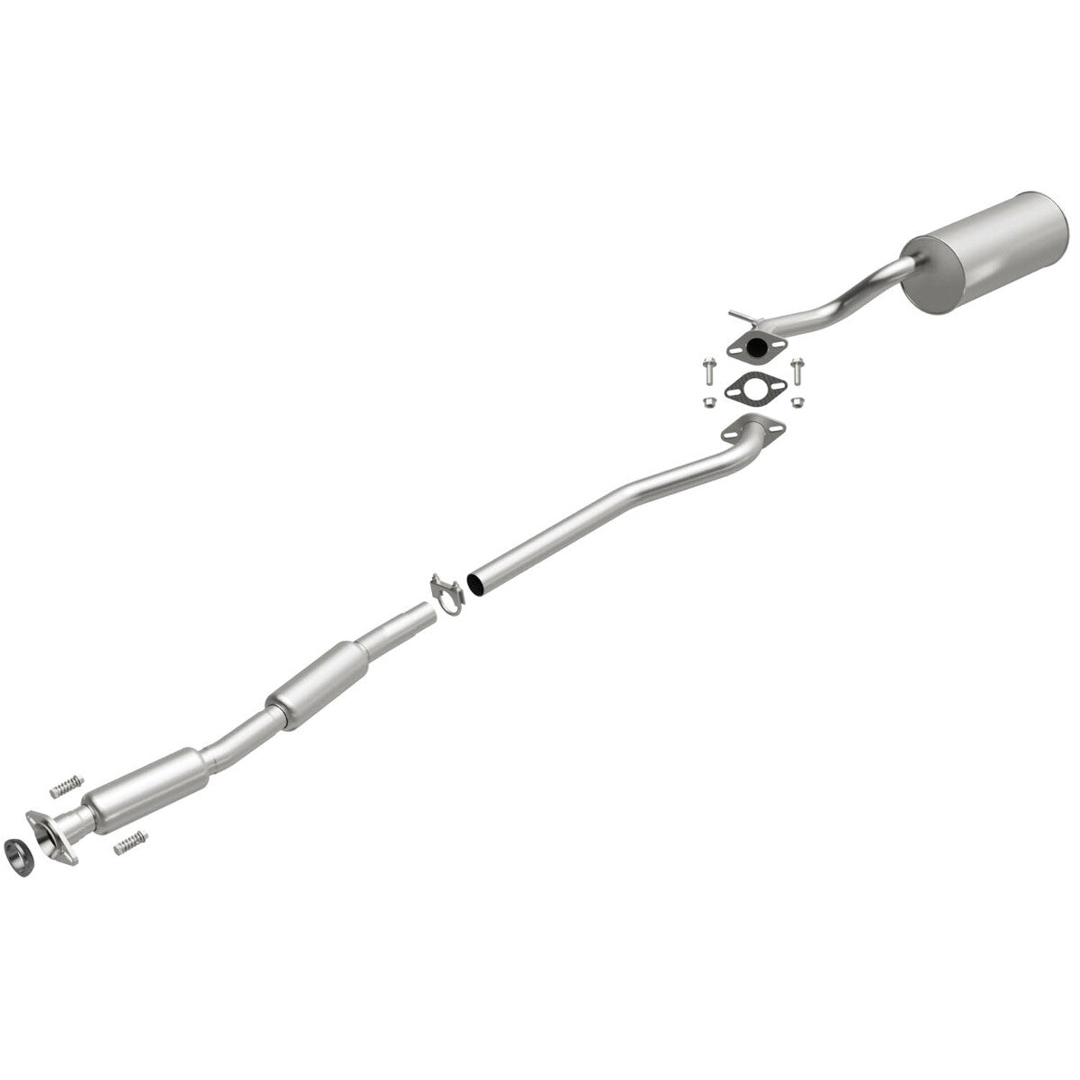 Fits 2000-2004 Subaru Direct-Fit Replacement Exhaust System 106-0174 aluminized steel