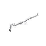 MBRP downpipe-back exhaust system fits 2001-2004 Chevy Silverado 2500 single side exit aluminized steel S6005P 4 inch inlet/outlet