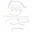 Complete Brake Line Kit for 2001-2004 GM Sonoma/Jimmy, ZR2 models, ; ABS 4WD stainless steel