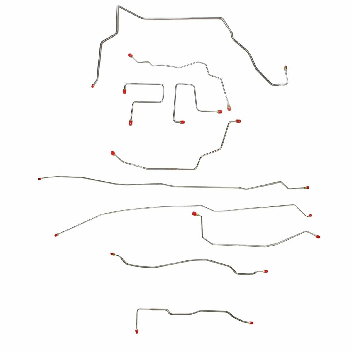 Complete Brake Line Kit for 2001-2004 GM Sonoma/Jimmy, ZR2 models, ; ABS 4WD stainless steel