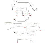 Complete Brake Line Kit for 2001-2004 GM Sonoma/Jimmy, ZR2 models, ; ABS 4WD stainless steel