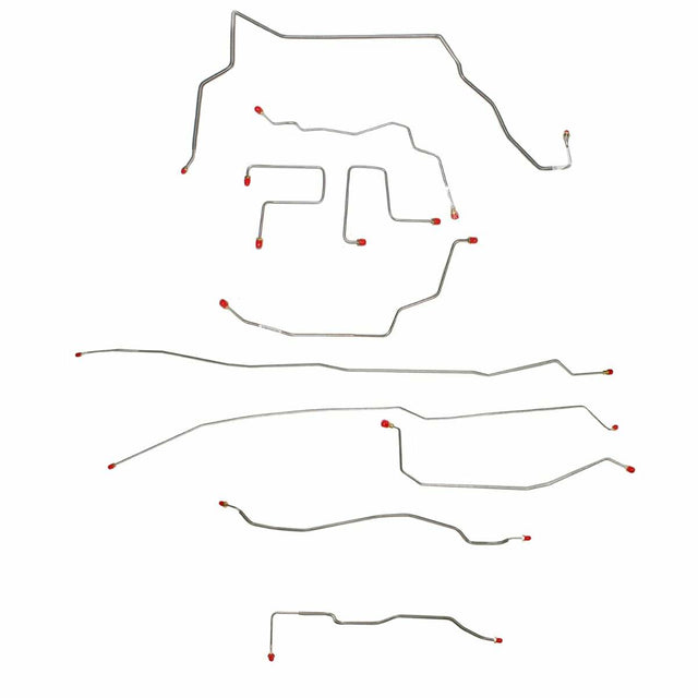 Complete Brake Line Kit for 2001-2004 GM Sonoma/Jimmy, ZR2 models, ; ABS 4WD stainless steel