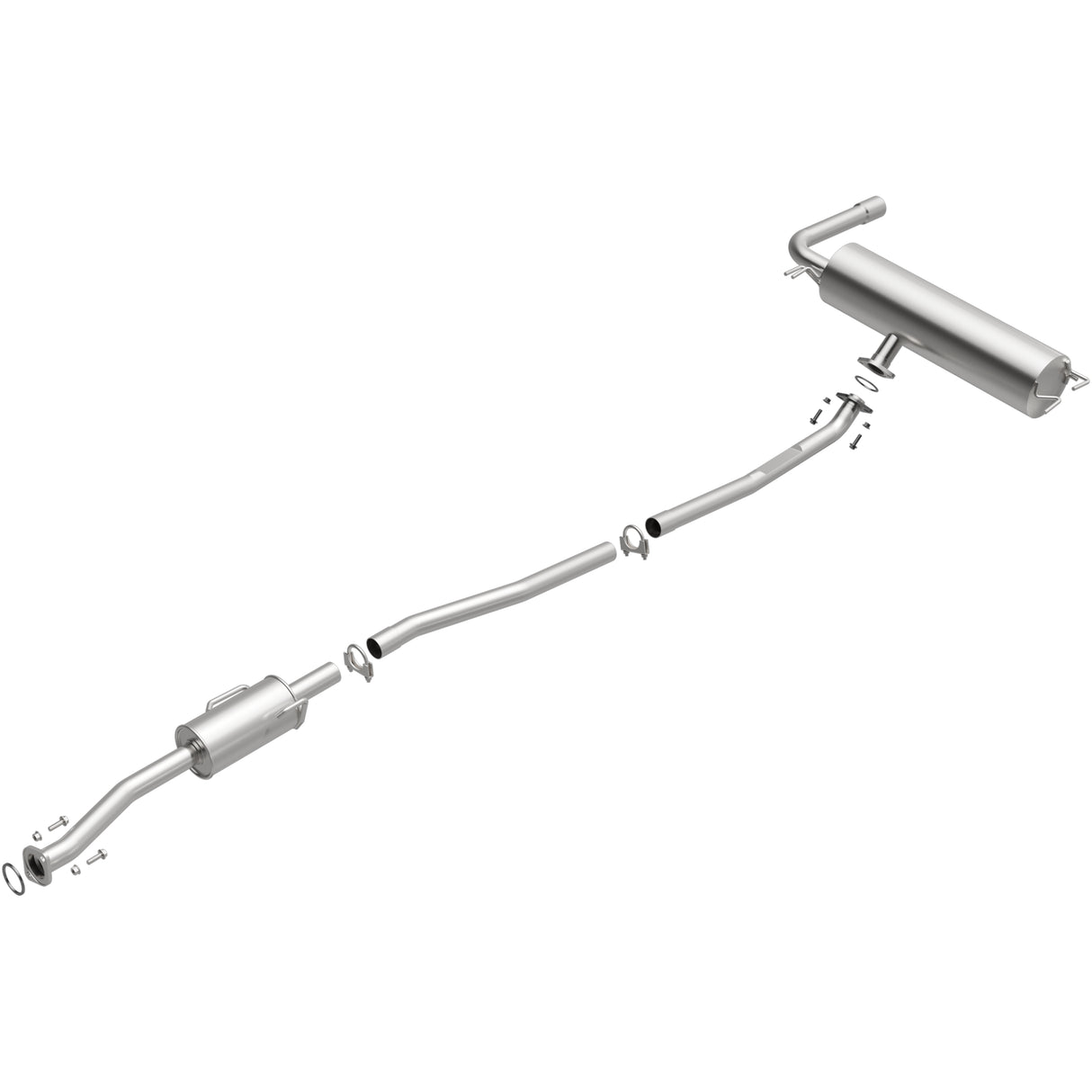 Fits 2001-2003 Toyota RAV4 2.0L Direct-Fit Replacement Exhaust System 106-0135 aluminized steel