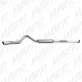 MBRP cat-back exhaust system fits 2001-2005 Chevy Silverado 3500 single side exit aluminized steel S6000AL 4 inch inlet/outlet