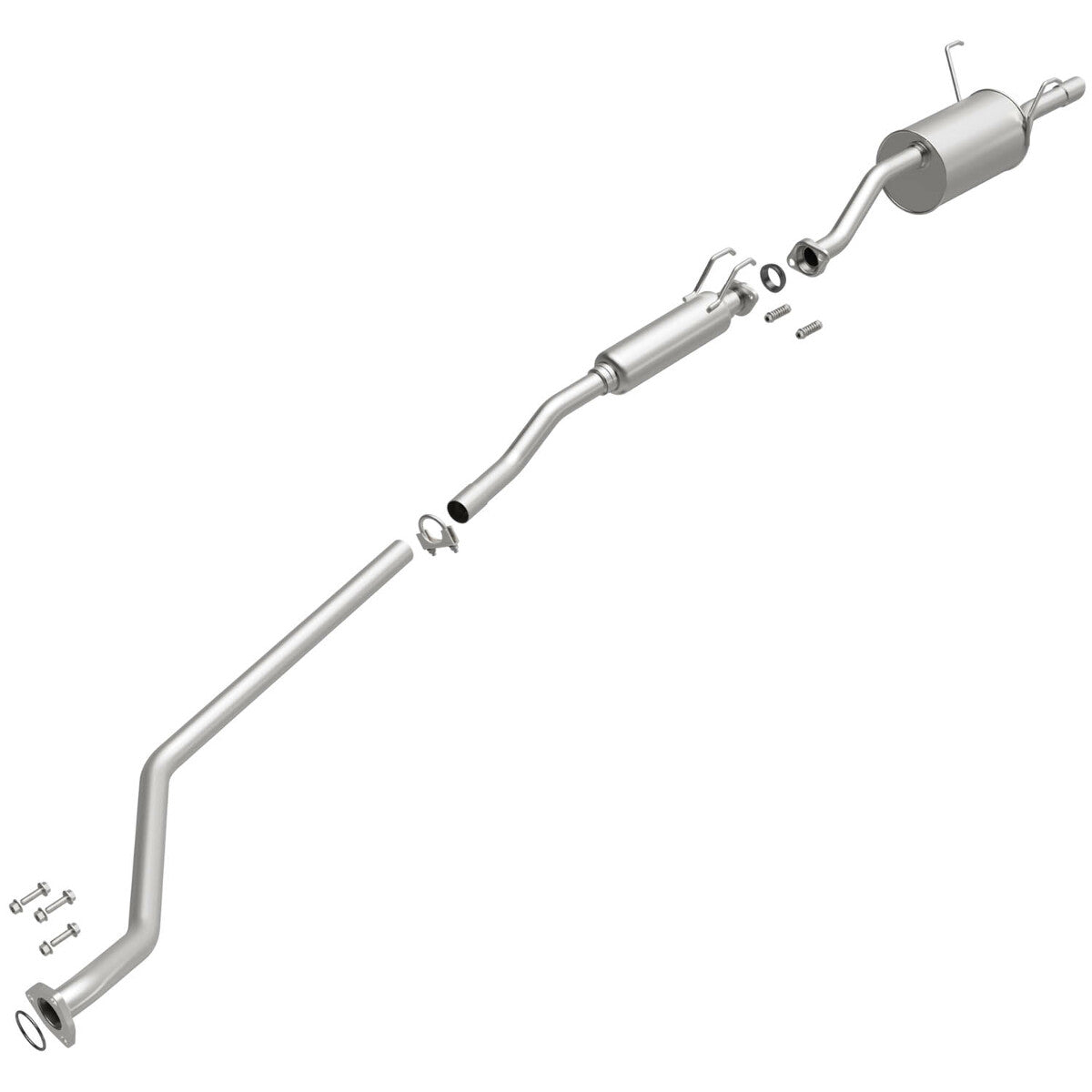 Fits 2001-2005 Honda Civic Direct-Fit Replacement Exhaust System 106-0312 aluminized steel
