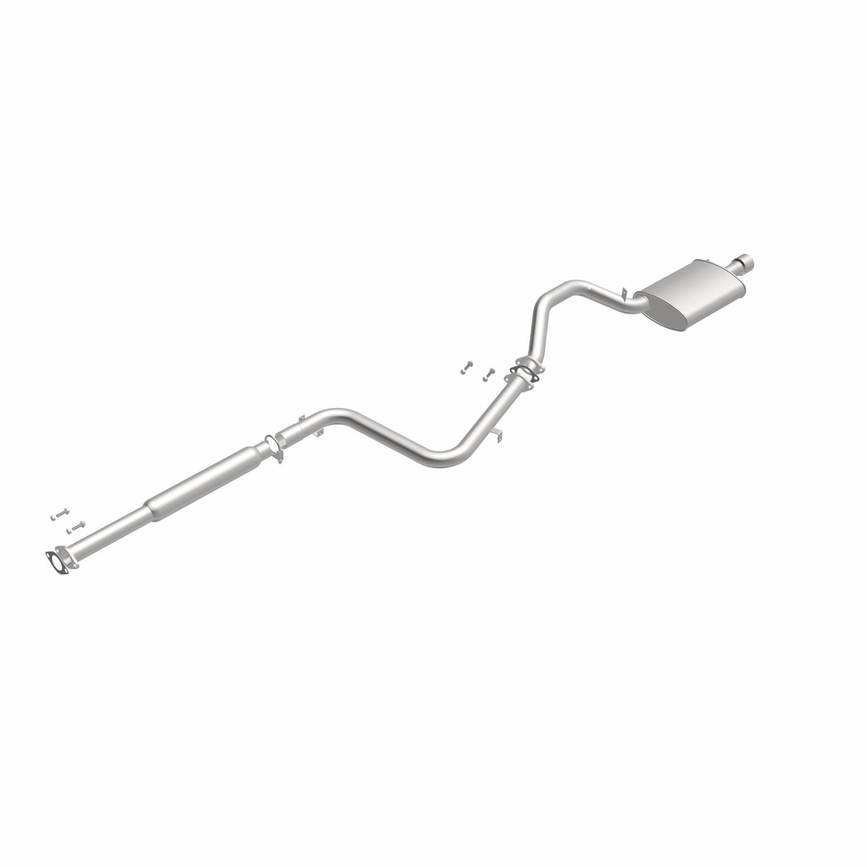 Fits 2001-2005 Mitsubishi Eclipse Direct-Fit Replacement Exhaust System 106-0622 aluminized steel