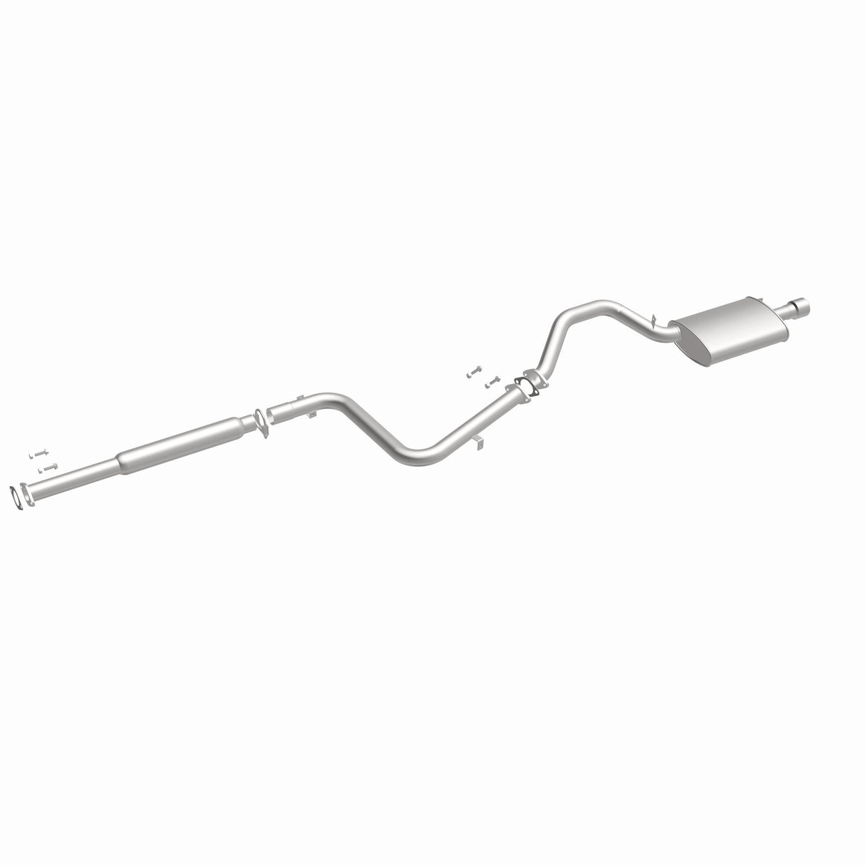 Fits 2001-2005 Mitsubishi Eclipse Direct-Fit Replacement Exhaust System 106-0622 aluminized steel