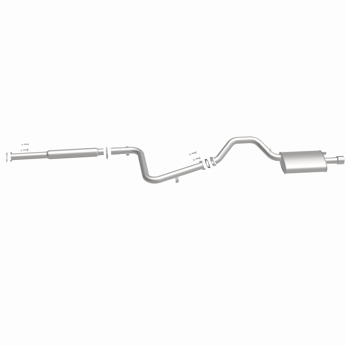 Fits 2001-2005 Mitsubishi Eclipse Direct-Fit Replacement Exhaust System 106-0622 aluminized steel