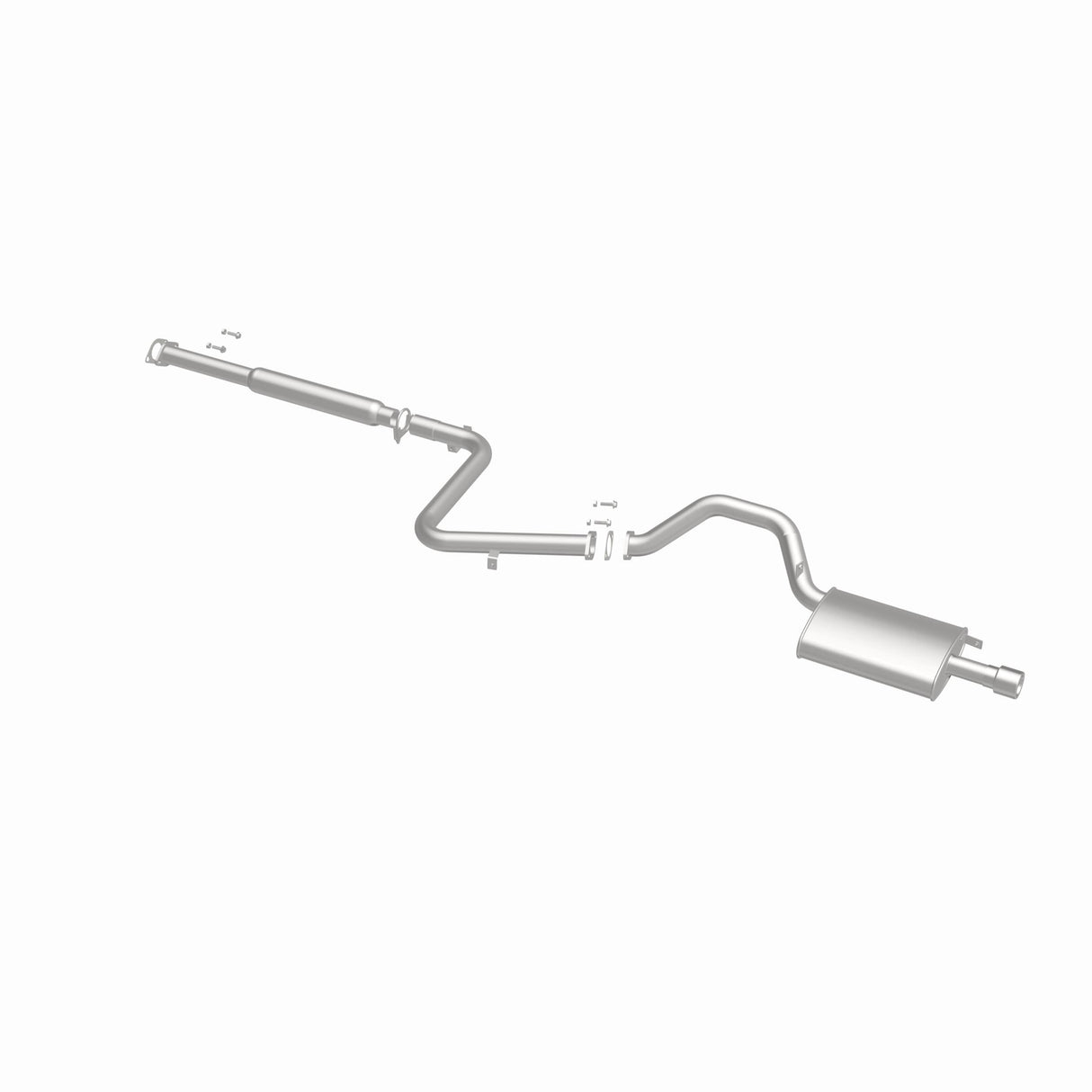Fits 2001-2005 Mitsubishi Eclipse Direct-Fit Replacement Exhaust System 106-0622 aluminized steel