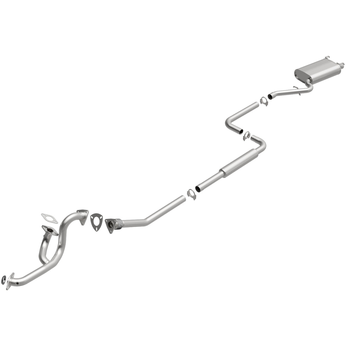 Fits 2001-2006 Chrysler Sebring Direct-Fit Replacement Exhaust System 106-0716 for 2001-2006 Dodge aluminized steel
