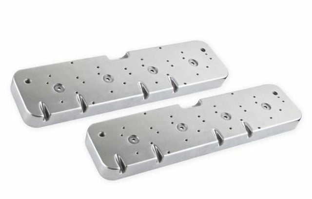 Holley Fits 2001-2017 Chevrolet Silverado 2500 HD Ls Valve Cover Adapter Plates 241-296 for 2001-2017 Chevy Silverado black polished aluminum