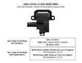 Hooker performance muffler fits-2001-2017-silverado-2500-hd-2-piece-finned-valve-cover-geniii-iv-ls-241-183