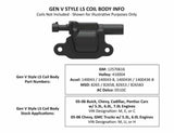 Hooker performance muffler fits-2001-2017-silverado-2500-hd-2-piece-finned-valve-cover-geniii-iv-ls-241-183