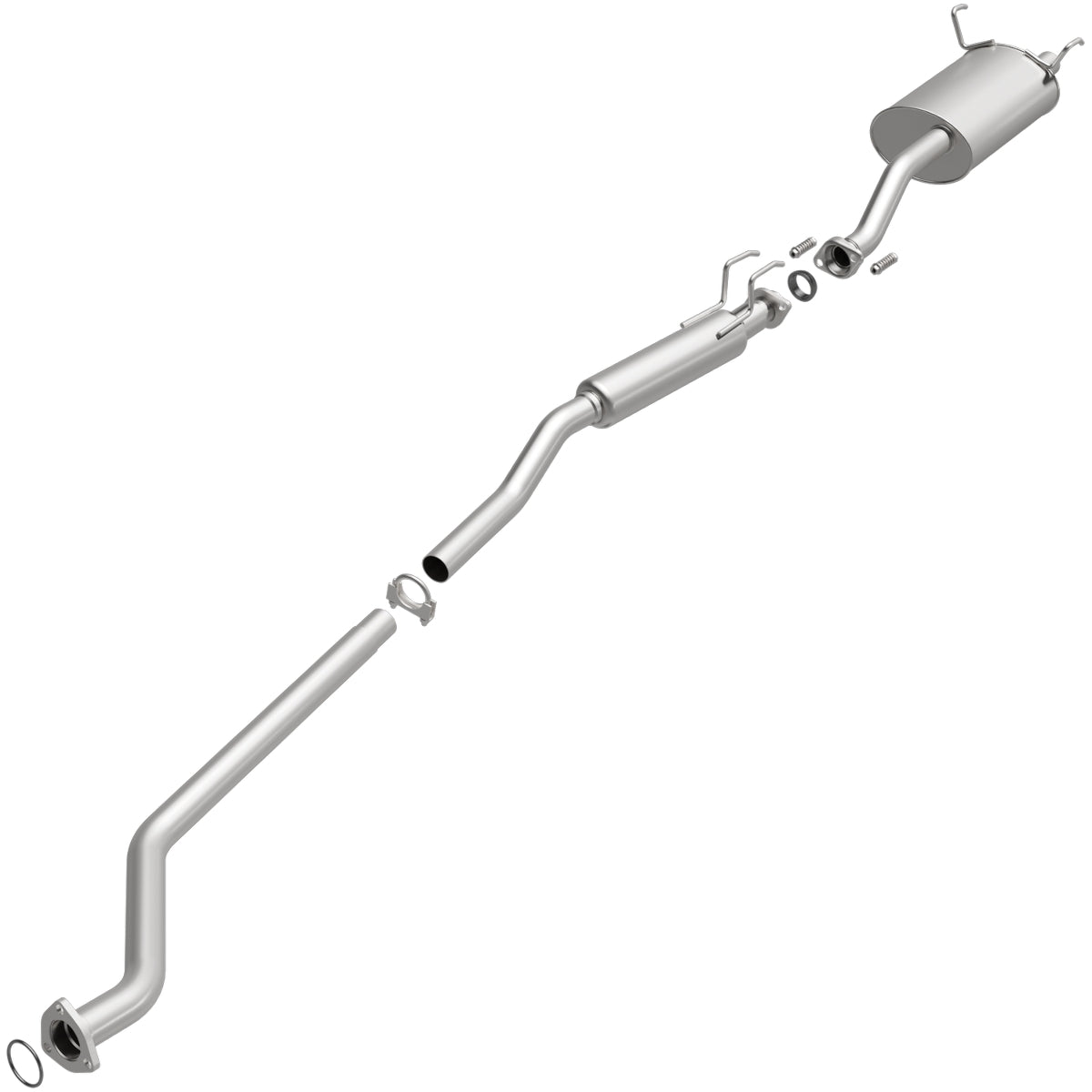 Fits 2002-2005 Honda Civic Direct-Fit Replacement Exhaust System 106-0358 aluminized steel