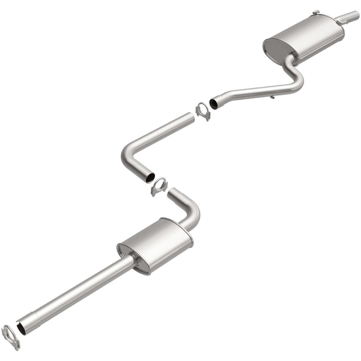 Fits 2002-2006 Chrysler Sebring 2.4L Direct-Fit Replacement Exhaust 106-0553 aluminized steel