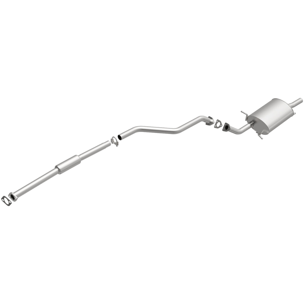 Fits 2002-2007 Mitsubishi Lancer 2.0L Direct-Fit Replacement Exhaust 106-0395 aluminized steel