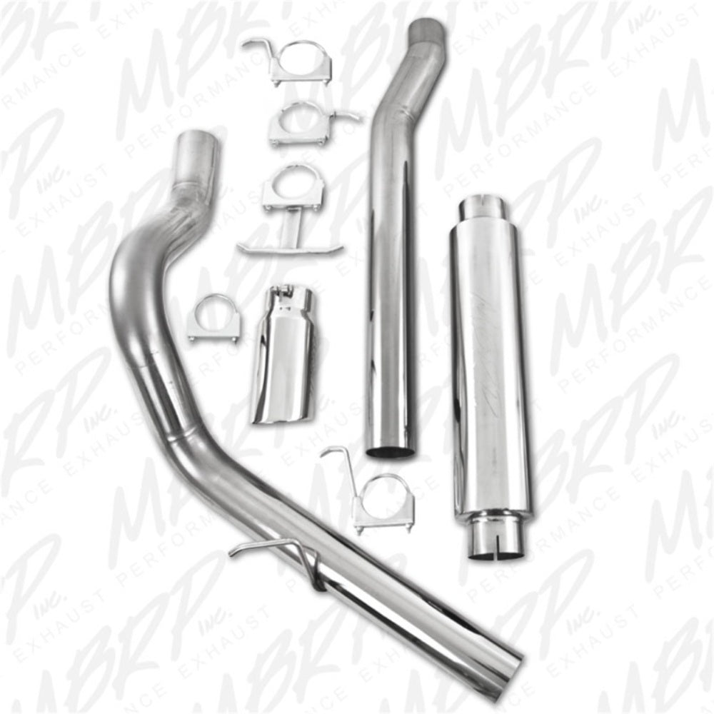 MBRP cat-back exhaust system fits 2003-2007 Ford F-350 single side exit Armor Plus Series T409 stainless steel S6208409