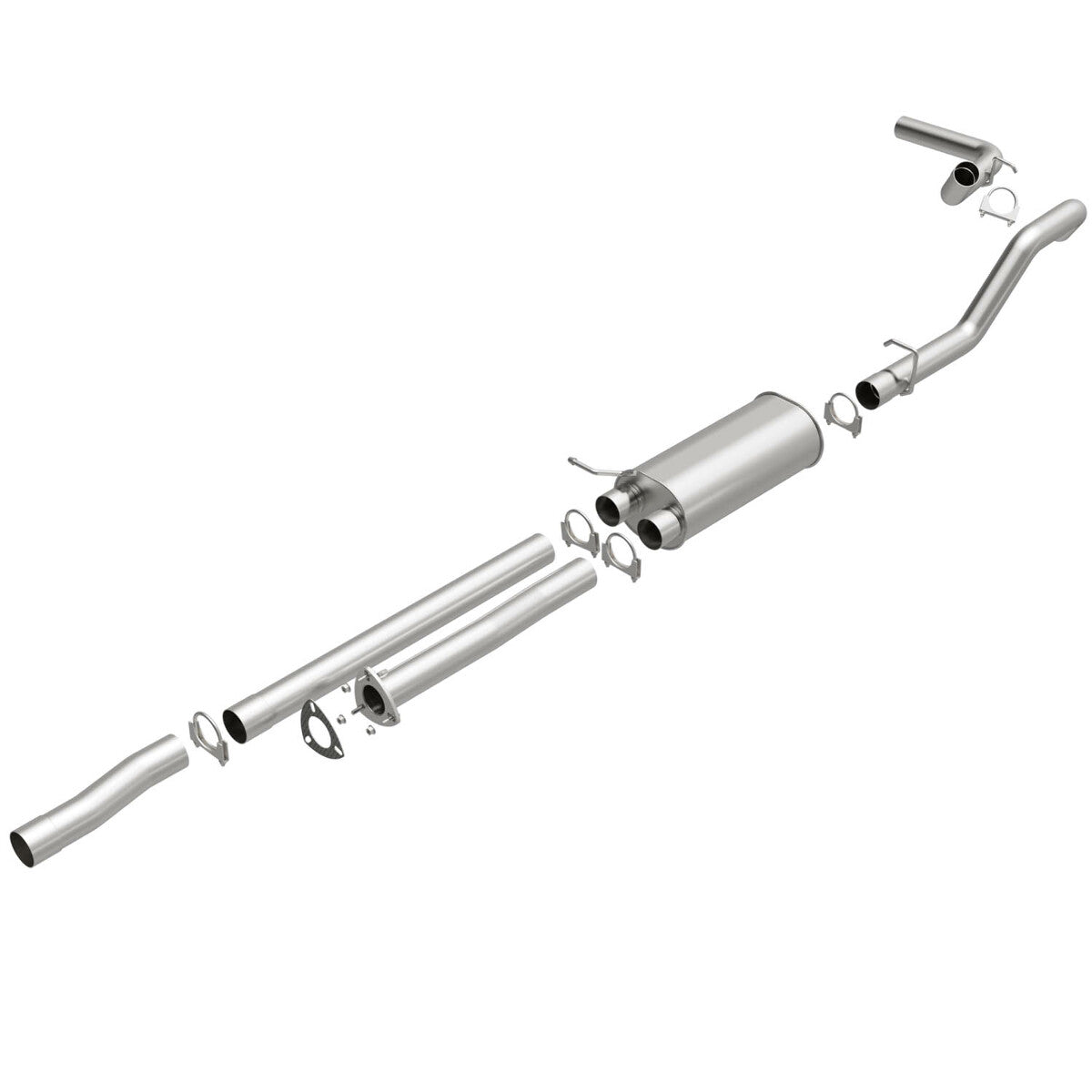 Fits 2003-2009 Chevy Express 2500 Direct-Fit Replacement Exhaust 106-0737 steel