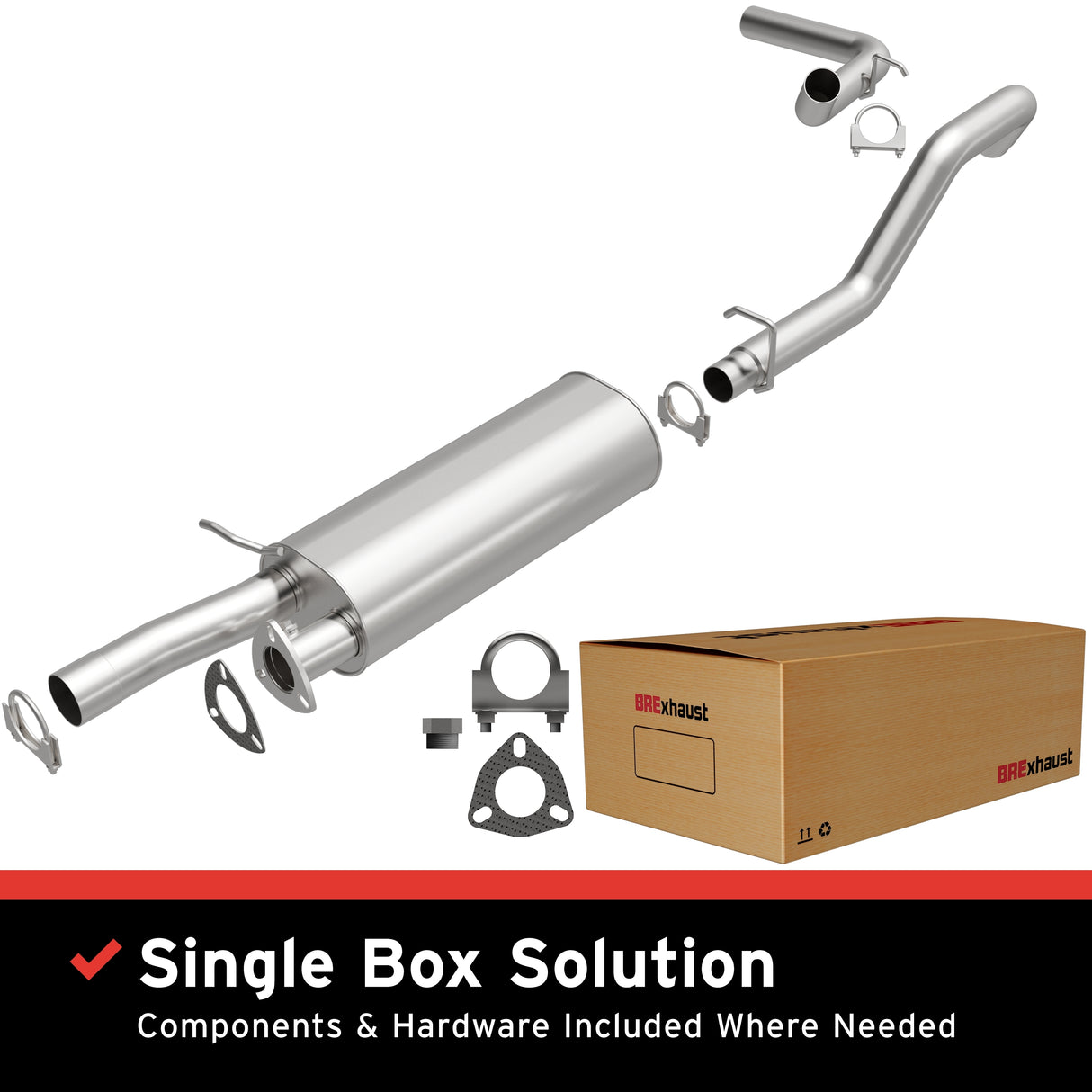 Fits 2003-2009 Chevy Express 2500 Replacement Exhaust System 106-0706 steel