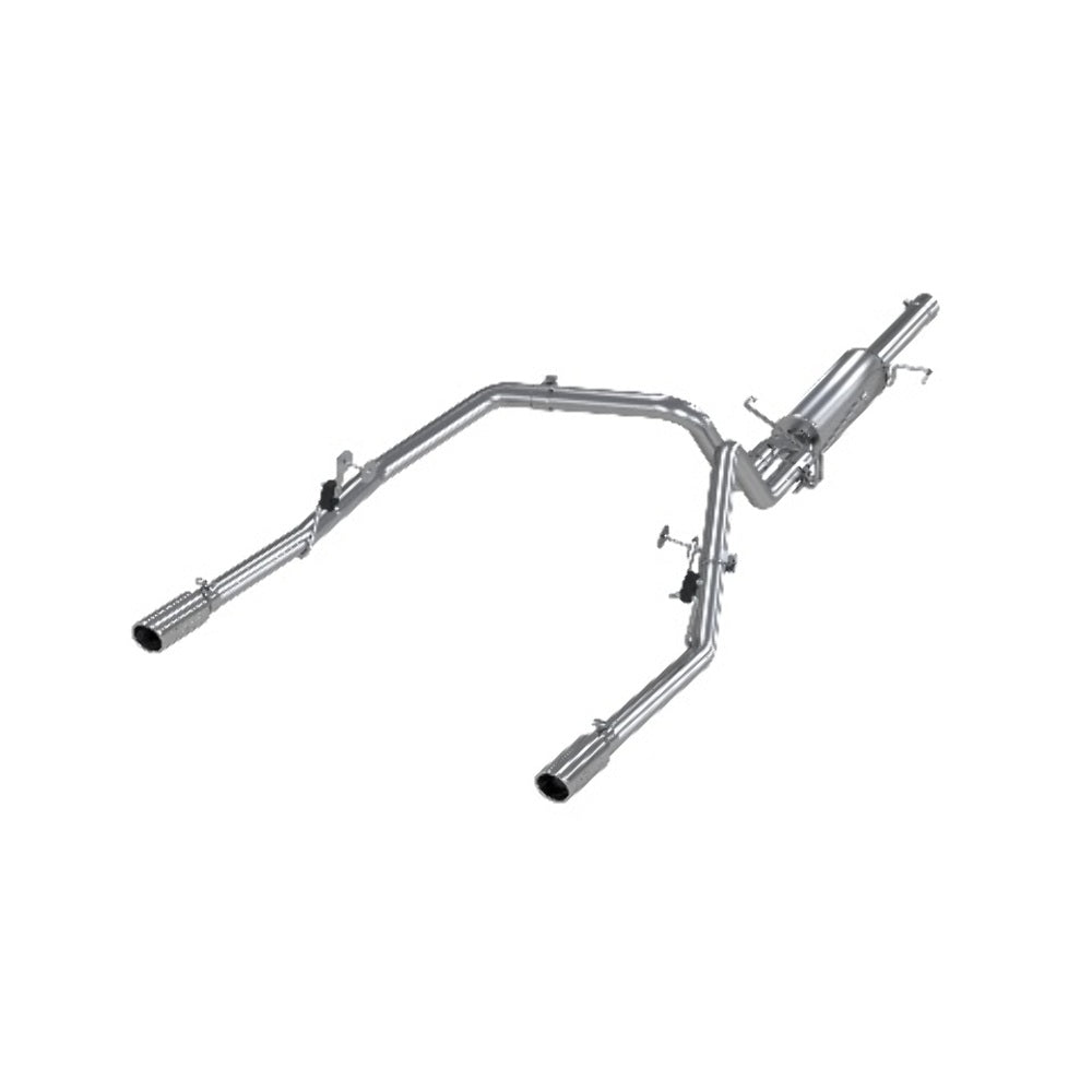 MBRP cat-back exhaust system fits Dodge Ram 1500 dual split rear exit Armor Plus Series T409 stainless steel S5108409 2 inch inlet/outlet