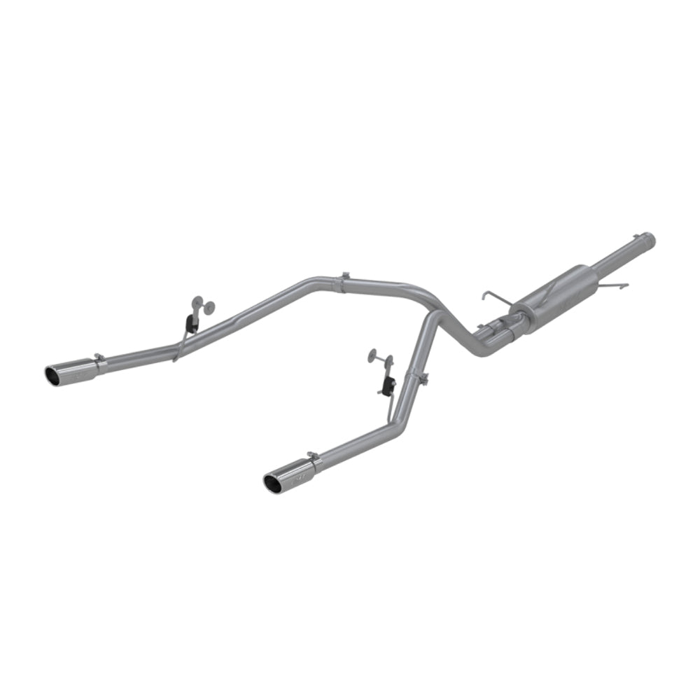 MBRP cat-back exhaust system fits Dodge Ram 1500 dual split rear exit Armor Plus Series T409 stainless steel S5108409 2 inch inlet/outlet
