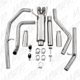 MBRP cat-back exhaust system fits Dodge Ram 1500 dual split rear exit Armor Plus Series T409 stainless steel S5108409 2 inch inlet/outlet