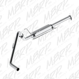 MBRP cat-back exhaust system fits 2004-2005 Dodge Ram 1500 single side exit aluminized steel S5104P 3 inch inlet/outlet