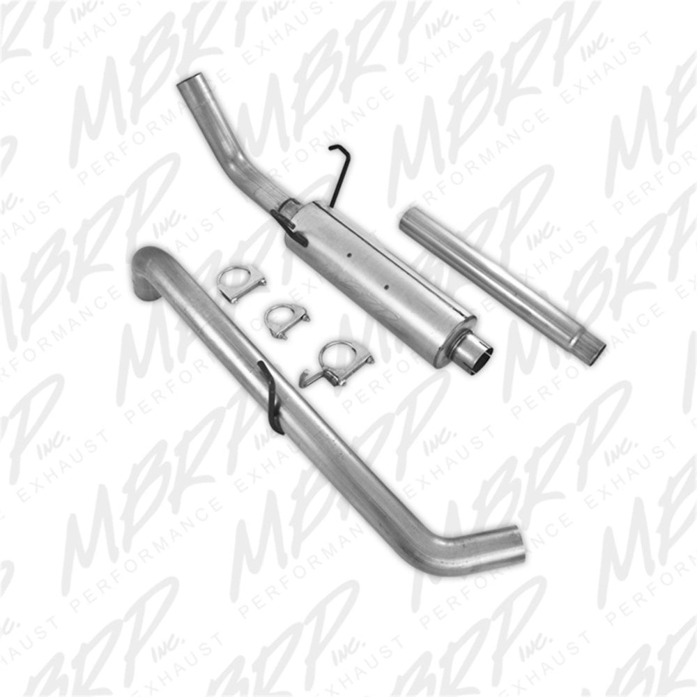 MBRP cat-back exhaust system fits 2004-2005 Dodge Ram 1500 single side exit aluminized steel S5104P 3 inch inlet/outlet