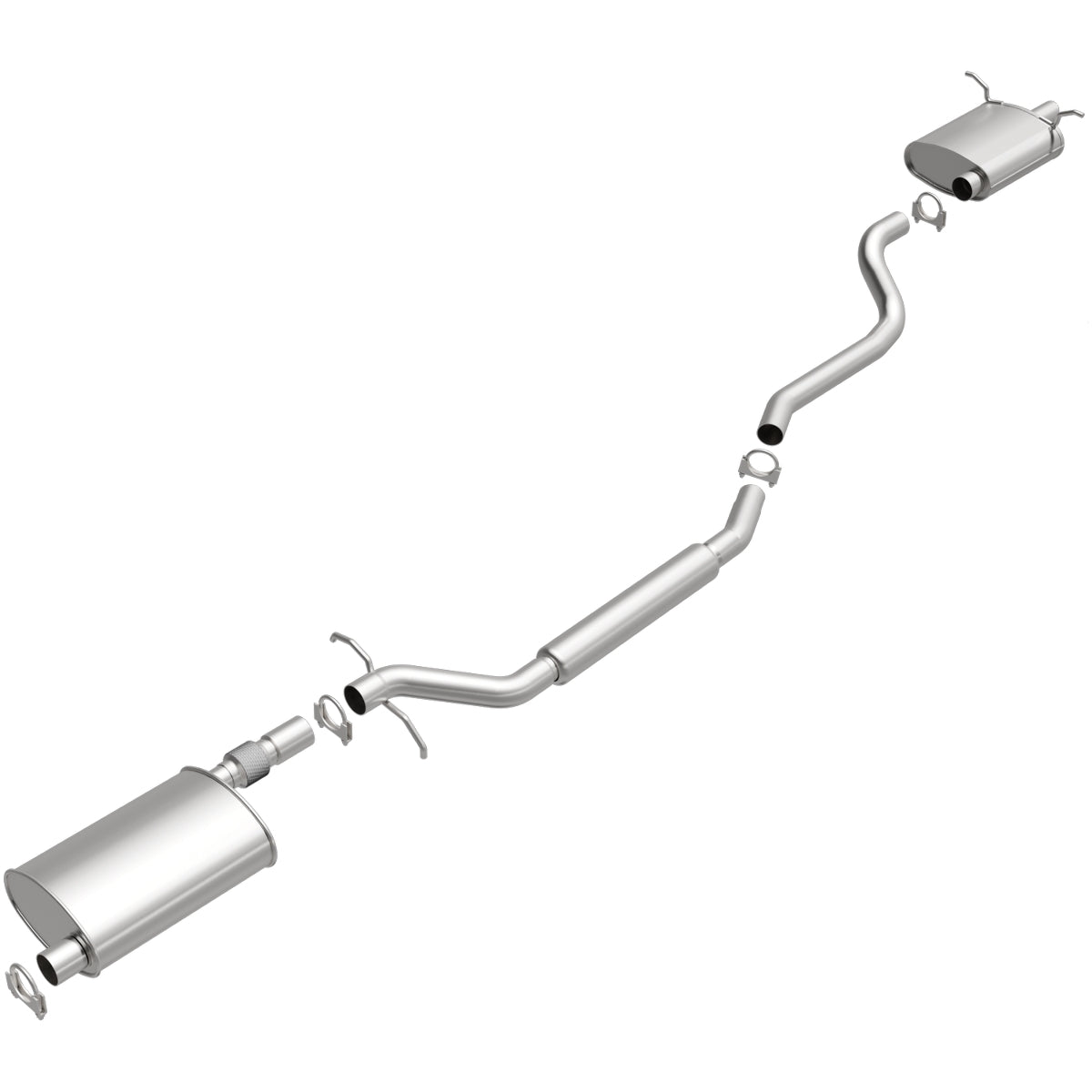 Fits 2004-2006 Chrysler Pacifica 3.5L Direct-Fit Replacement Exhaust 106-0105 aluminized steel