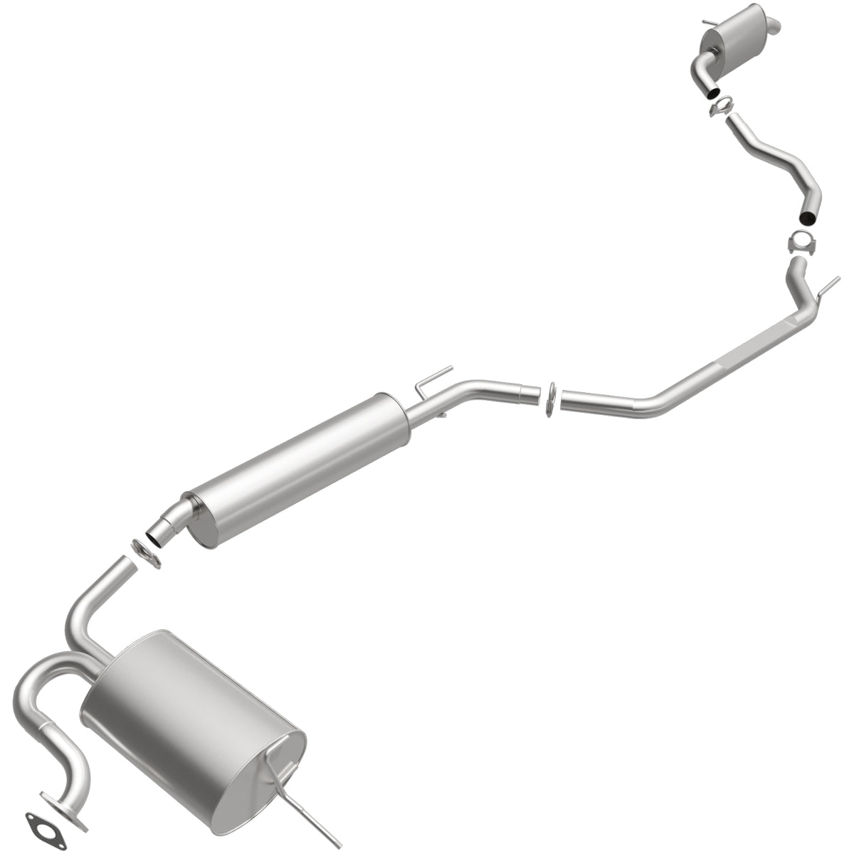 Fits 2004-2009 Nissan Quest 3.5L Direct-Fit Replacement Exhaust System 106-0348 aluminized steel