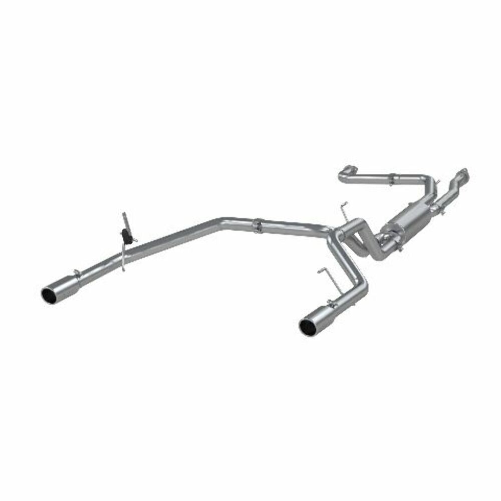 MBRP cat-back exhaust system fits 2004-2015 Nissan Titan dual split rear exit Armor Plus Series T409 stainless steel S5402409 2 inch inlet/outlet