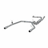 MBRP cat-back exhaust system fits 2004-2015 Nissan Titan dual split rear exit Armor Plus Series T409 stainless steel S5402409 2 inch inlet/outlet