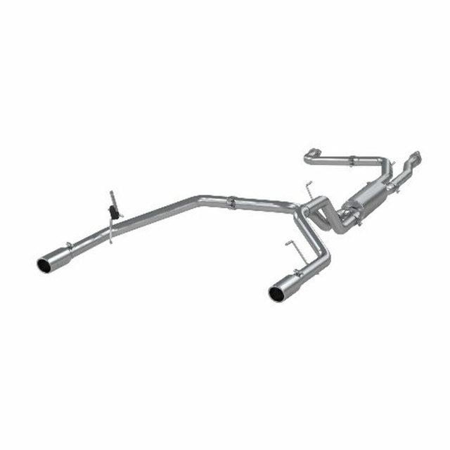 MBRP cat-back exhaust system fits 2004-2015 Nissan Titan dual split rear exit Armor Plus Series T409 stainless steel S5402409 2 inch inlet/outlet