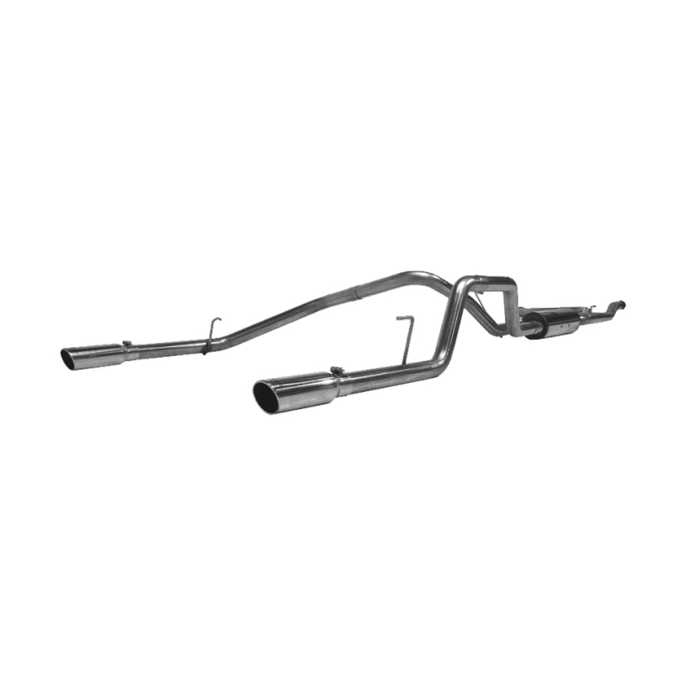 MBRP cat-back exhaust system fits 2004-2015 Nissan Titan dual split rear exit Armor Plus Series T409 stainless steel S5402409 2 inch inlet/outlet