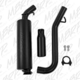 MBRP cat-back exhaust system fits 2005-2006 Jeep Wrangler single side exit aluminized steel black coated S5500BLK