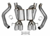 t Fits 2005-2008 Chevrolet Corvette; Axle-Back Exhaust System - 70401312-RHKR Hooker BlackHeart