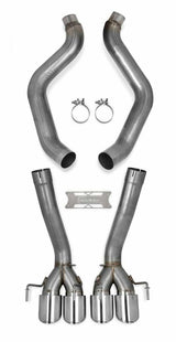 t Fits 2005-2008 Chevrolet Corvette; Axle-Back Exhaust System - 70401314-RHKR Hooker BlackHeart
