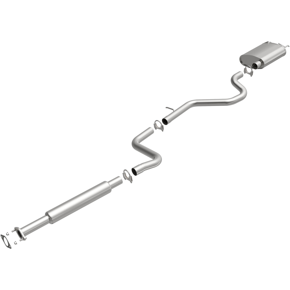 Fits 2005-2009 Buick Direct-Fit Replacement Exhaust System 106-0013 aluminized steel