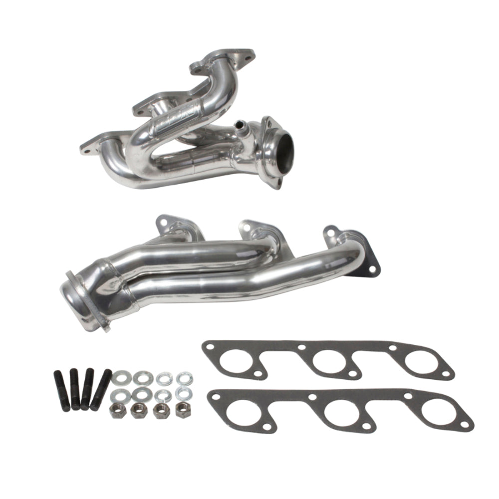 Fits 2005-2010 Mustang 4.0L-V6 1-5/8 Shorty Exhaust Headers-Silver-40100 ceramic coated polished