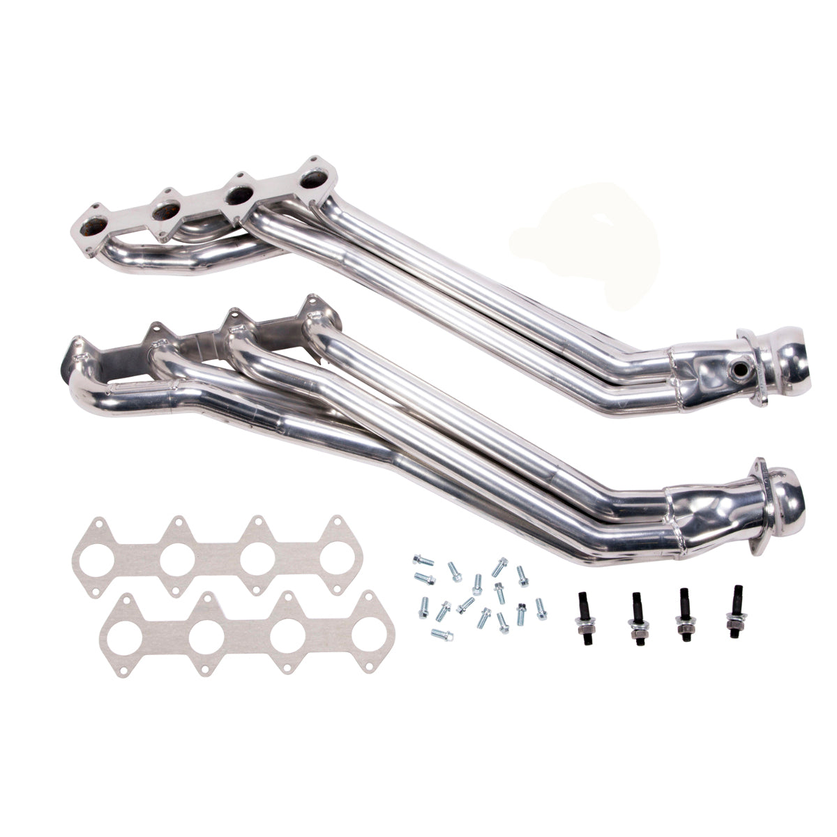 Fits 2005-2010 Mustang GT 1 5/8 Long Tube Exhaust Headers-Silver-16410 for 2005-2010 Ford Mustang polished